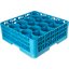 RW20-114 - OptiClean™ NeWave™ Glass Rack with 2 Integrated Extenders 20 Compartment - Carlisle Blue
