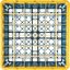 RG36-4C411 - OptiClean™ 36-Compartment Divided Glass Rack with 4 Extenders 10.3" - Yellow-Carlisle Blue