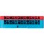 RG25-1C410 - OptiClean™ 25-Compartment Divided Glass Rack with 1 Extender 5.56" - Red-Carlisle Blue