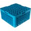 RG36-414 - OptiClean™ 36-Compartment Divided Glass Rack with 4 Extenders 10.3" - Carlisle Blue