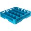 RC2014 - OptiClean™ 20-Compartment Divided Tilted Glass Rack 20 Compartment - Carlisle Blue