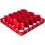 REW30LC05 - OptiClean™ NeWave™ Color-Coded Long Glass Rack Extender 30 Compartment - Red