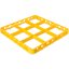 RE9C04 - OptiClean™ 9-Compartment Divided Glass Rack Extender 1.78" - Yellow