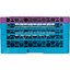 RG9-4C414 - OptiClean™ 9-Compartment Divided Glass Rack with 4 Extenders 10.3" - Lavender-Carlisle Blue