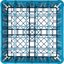 RG25-414 - OptiClean™ 25-Compartment Divided Glass Rack with 4 Extenders 10.3" - Carlisle Blue