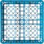 RG9-114 - OptiClean™ 9-Compartment Divided Glass Rack with 1 Extender 5.56" - Carlisle Blue