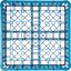 RG49-114 - OptiClean™ 49-Compartment Divided Glass Rack with 1 Extender 5.56" - Carlisle Blue