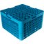 RW30-314 - OptiClean™ NeWave™ Glass Rack with 4 Integrated Extenders 30 Compartment - Carlisle Blue
