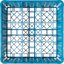 RG9-314 - OptiClean™ 9-Compartment Divided Glass Rack with 3 Extenders 8.72" - Carlisle Blue