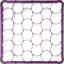REW30LC89 - OptiClean™ NeWave™ Color-Coded Long Glass Rack Extender 30 Compartment - Lavender