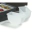 CHI303 - Caddy w/6 ea Pint Containers 19.75", 6.25", 3.75" - Black