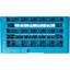 RG49-414 - OptiClean™ 49-Compartment Divided Glass Rack with 4 Extenders 10.3" - Carlisle Blue