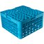 RG16-414 - OptiClean™ 16-Compartment Divided Glass Rack with 4 Extenders 10.3" - Carlisle Blue