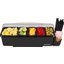 BD4005E - Dome® Garnish Center - 8 Pint - 5 Tray  - Black