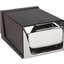 H3001BKC - Classic Countertop Napkin Dispenser, Fullfold, 300 Napkin, Chrome/Black  - Black