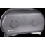 R4000TBK - Classic Twin 9" Jumbo Bath Tissue Dispenser, 3.25" core, Black Pearl  - Black