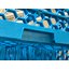 RG16-414 - OptiClean™ 16-Compartment Divided Glass Rack with 4 Extenders 10.3" - Carlisle Blue