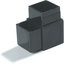 900403 - Sneeze Guard Assembly Blocks 1" 90* 2 Prong - Black