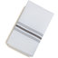 53771822NH512 - Bistro Striped Napkin 18" x 22" - Metallic Gray