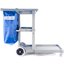 JC1945L23 - Long Platform Janitorial Cart - Gray