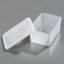 SS10702 - Replacement 1-1/4 Pint Containers/Lids 5-1/4", 3-3/4", 2-3/4" - White