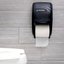 R3590TBK - Oceans® Duett Standard Bath Tissue Dispenser, 1.6" core, Black Pearl  - Black