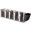 L1022 - Adjustable Lid Organizer 5 Stack - Stainless Steel  - Silver