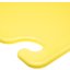 CB121812YL - Cut-N-Carry Cutting Board 12" x 18" x 0.5" - Yellow