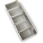 38705C - 5 pt Condiment Caddies w/ One-Piece Lid 14-3/4", 5-5/8", 3-3/8" - Stainless Steel