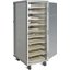 DXPAL2T1D16 - Aluminum Tray Meal Delivery Cart 16 Tray - Aluminum