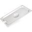 607130CS - DuraPan™ Stainless Steel Hotel Pan Slotted Handled Cover 1/3 Size