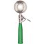 60300-12 - Stainless Steel Disher Scoop #12 Size 3.3 oz - Green