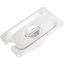 607190CS - DuraPan™ Stainless Steel Hotel Pan Slotted Handled Cover 1/9 Size