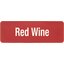 PLQ30405 - PLAQUE GLASS RED WINE RED