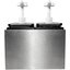 38502 - Condiment Topping Rail with 2 Standard Pumps & Jars  - Stainless Steel