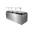 38504 - Condiment Topping Rail with 4 Standard Pumps & Jars  - Stainless Steel