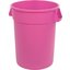 34105526 - Bronco™ Round Waste Bin Trash Container 55 Gallon - Bright Pink