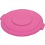 34101126 - Bronco™ Round Waste Bin Trash Container Lid 10 Gallon - Bright Pink