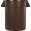 34104401 - Bronco™ Round Waste Bin Trash Container 44 Gallon - Brown