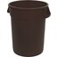 34103201 - Bronco™ Round Waste Bin Trash Container 32 Gallon - Brown