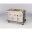 DXPDME4PTSBH - Dinex® ServeXpress Heated Base Mobile Hot Food Table - 4 Well 64" x 28 1/4" x 34"