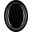 KL12703 - Kingline™ Melamine Oval Platter Tray 12" x 9" - Black