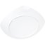 4330802 - Melamine Upturned Corner Small Square Plate 7.75" - White
