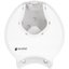 R2070WHCL - Summit Single 9" Jumbo Bath Tissue Dispenser, 3.25" core, White/Clear  - White