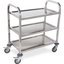UC4031529 - Stainless Steel 3 Shelf Utility Cart 17.5" x 29.5" - Stainless Steel