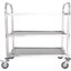 UC4031733 - Stainless Steel 3 Shelf Utility Cart 33.4" x 15.6" - Stainless Steel