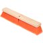 4501324 - Flagged Bristle Hardwood Push Broom Head (Handle Sold Separately) 18" - Orange