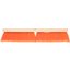 4501324 - Flagged Bristle Hardwood Push Broom Head (Handle Sold Separately) 18" - Orange