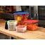 1195207 - Squares Polycarbonate Food Storage Container 6 qt - Clear