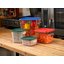 1195507 - Squares Polycarbonate Food Storage Container 18 qt - Clear